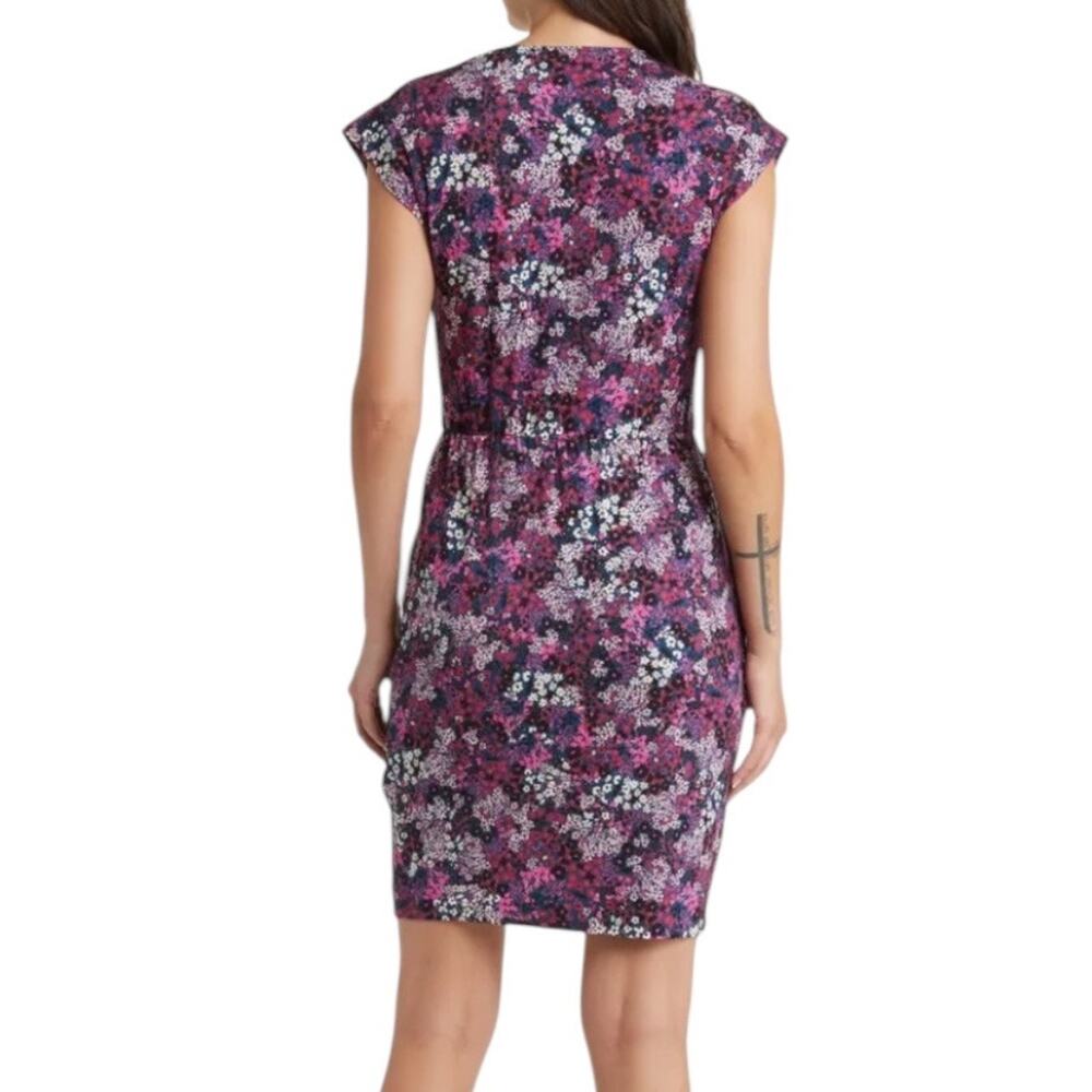 Ted Baker Dress Maggeyi Floral wrap front jersey size 1 (US 4) - Picture 8 of 9
